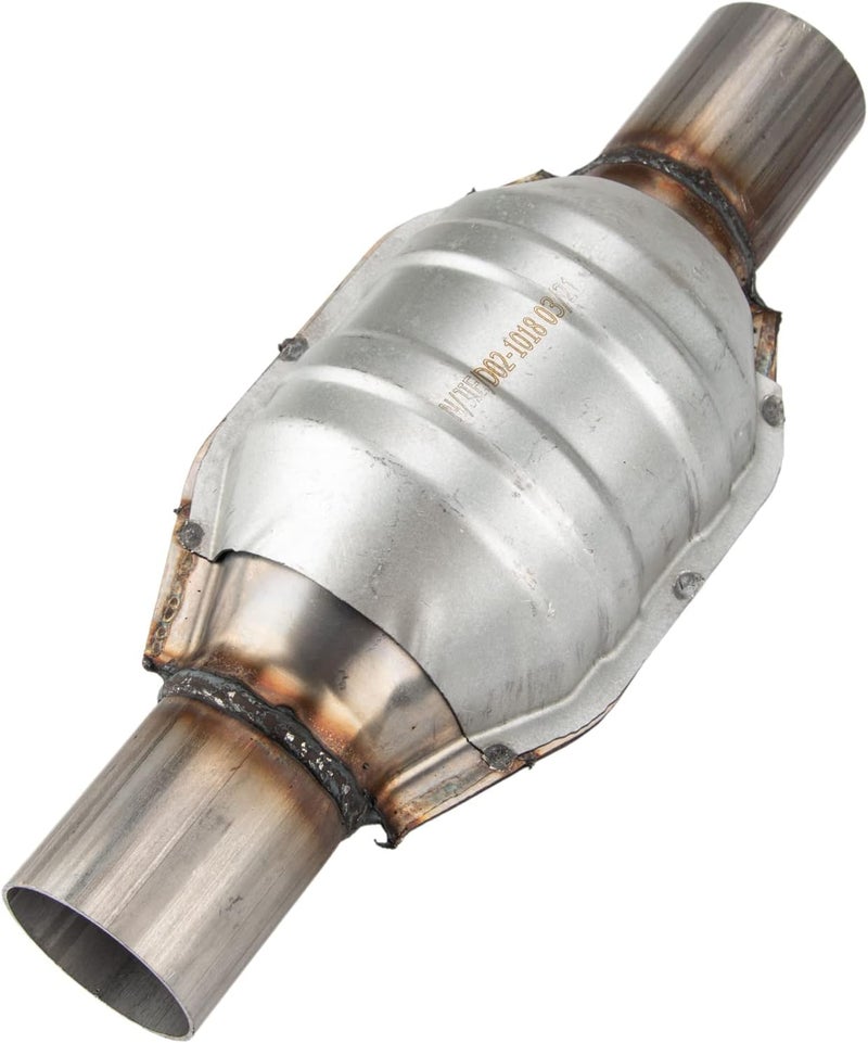 AUTOSITY 2 Pack Universal Catalytic Converter Compatible with 2.25 Inch Inlet/Outlet Universal High Flow Catalytic Converter Direct-Fit with O2 Port(EPA Compliant) - Image 5